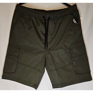 Southpole Men's Quick Dry Water Resistant Cargo Shorts,  Moisture Wick, Olive XL